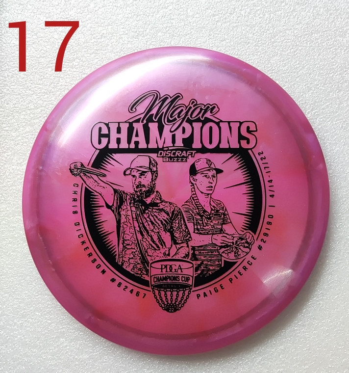 Discraft Buzzz - Limited Edition 2022 Champions Cup - Z Swirl Line - | 5 | 4 | -1 | 1 | - Stable-Straight - 175-176g - #17