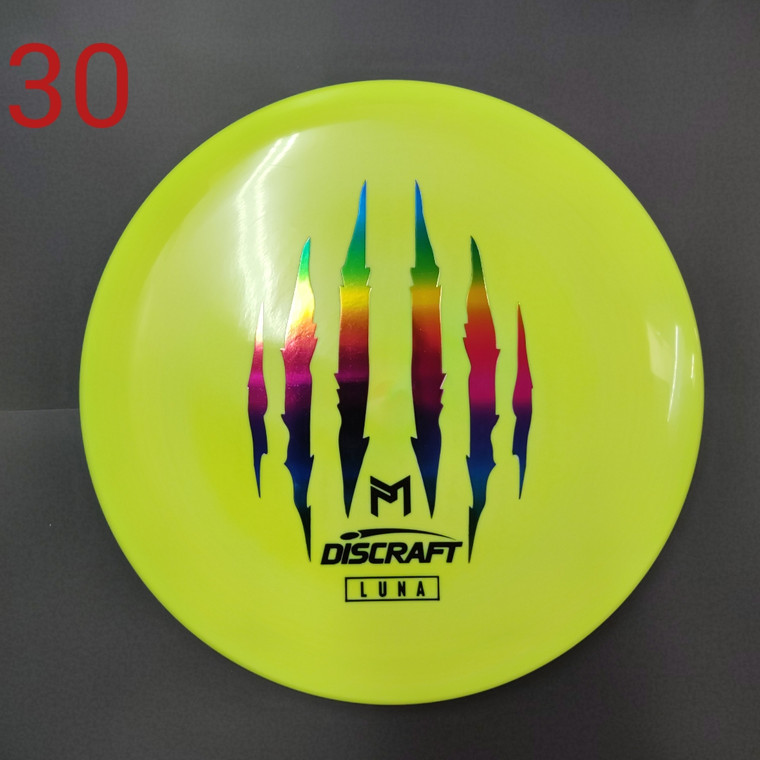 Discraft Luna - Paul McBeth 6X Commemorative Release - ESP Line - | 3 | 3 | 0 | 3 | - Overstable - 173-174g - #30