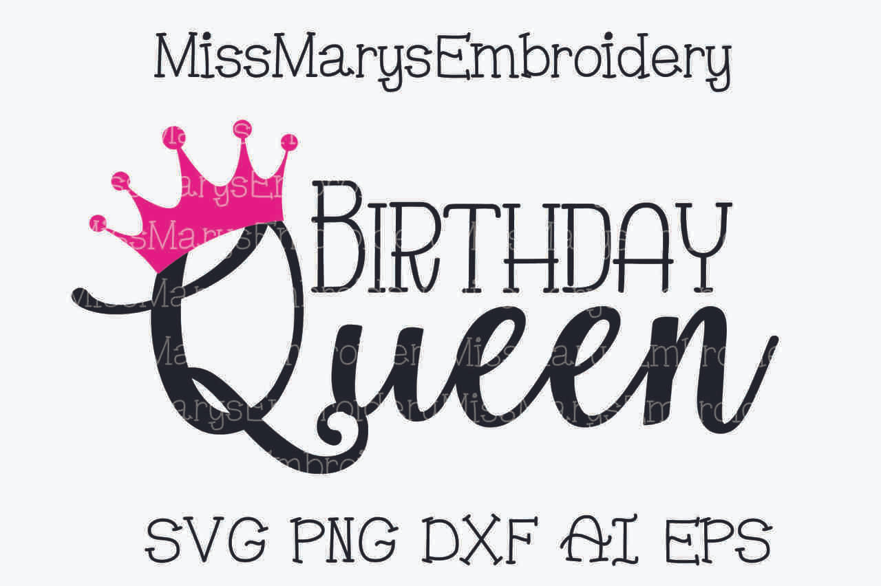 Birthday Queen - Miss Mary's Embroidery