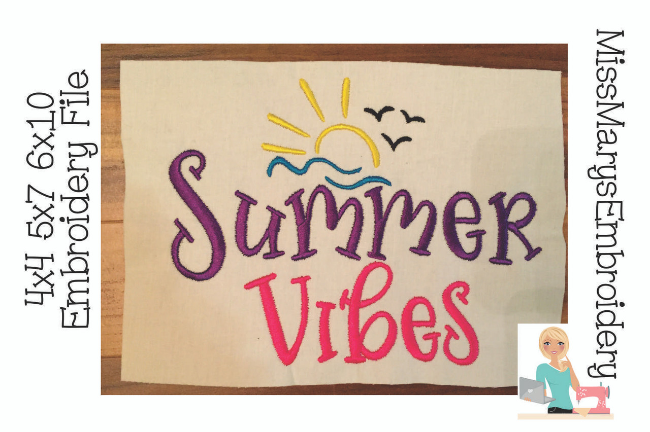 Download Summer Vibes Embroidery Miss Mary S Embroidery