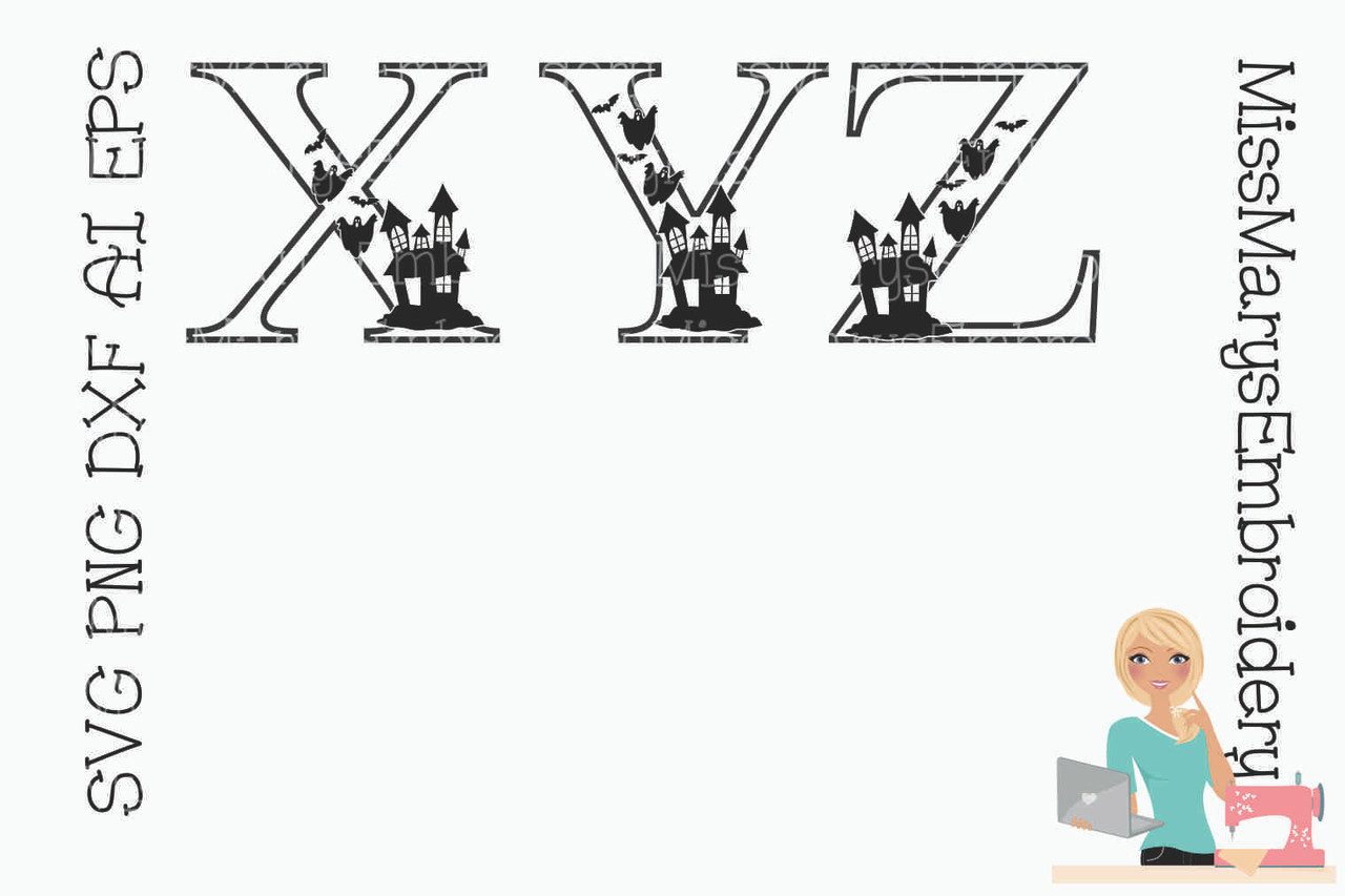 Download Halloween Letters Svg Miss Mary S Embroidery