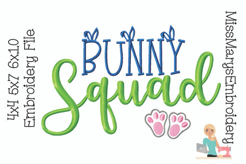 Bunny Squad Embroidery