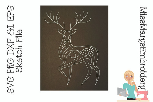 Deer Sketch SVG