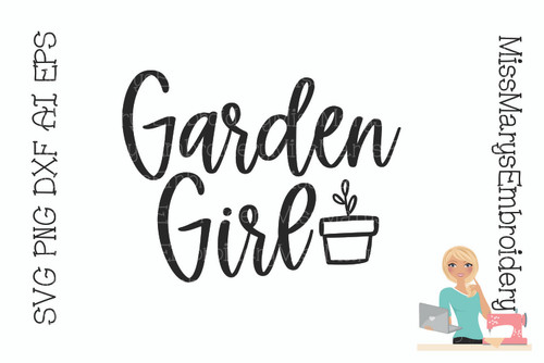 Garden Girl SVG