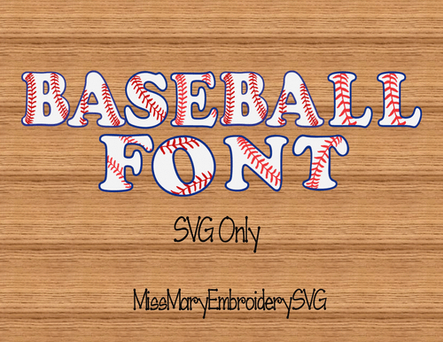 Baseball Letters (Style 2)