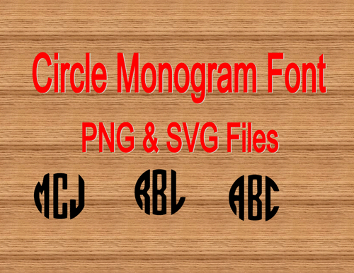 Circle Monogram Letters