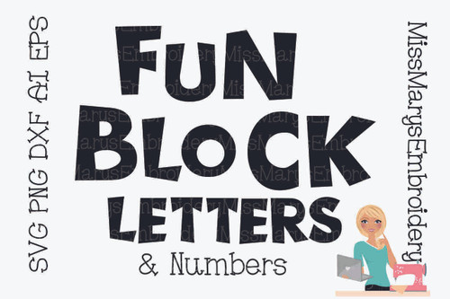 SVG Block Letters 