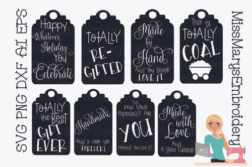 Updated Snarky Gift Tag Set