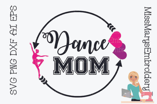 Dance Mom Arrow Monogram 