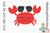 Sunglasses Crab SVG