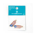 Stainless Steel Gold Enamel Puerto Rico Flag Map Connector