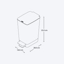 ZAFACON C/PEDAL SLIM 8L BLK