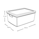 Canasta Fique 13.5 L Gris Hielo