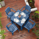 Mesa Baru Rojo Azul Petróleo