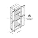 Armario Tablilla Rattan Wengue