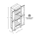 Armario Tablilla Rattan Azul Petróleo
