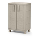 Armario Mediano Rattan Cemento