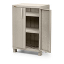 Armario Mediano Rattan Cemento