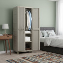 Armario Para Ropa Rattan Taupe