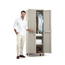 Armario Para Ropa Rattan Taupe
