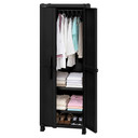 Armario Para Ropa Rattan Negro