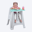 Mesa para-Comer Bebe Gris / Menta
