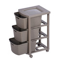 Cajonero Shia 3 Gavetas Mocca