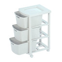 Cajonero Shia 3 Gavetas Blanco