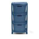 Cajonero Shia 3 Gavetas Azul Petróleo