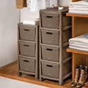 Cajonero Fique 3 Gavetas Mocca