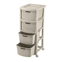 Cajonero Shia 4 Gavetas Taupe