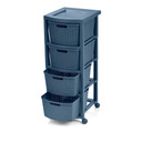 Cajonero Shia 4 Gavetas Azul Petróleo