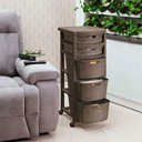 Cajonero Shia 5 Gavetas Mocca