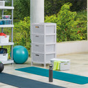 Gavetero Fique 4 Gavetas  Gris