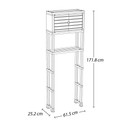 Estante Para Baño Con Puertas Blanco