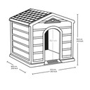 Casa Para Perros Pequeña Gris-Verde Salvia