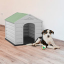 Casa Para Perros Pequeña Gris-Verde Salvia