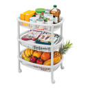 Canasta Movil Ovalada Blanco