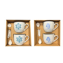 Set 2 Tazas Puerto Rico Con Cucharitas