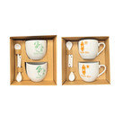 Set 2 Tazas Puerto Rico Con Cucharitas