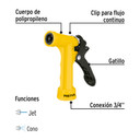 Pistero 4" Plástico 