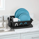 Escurridor Negro con Bandeja Pequeño