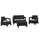 Juego de Patio Ferrara Comfort Wengue