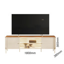 Mesa TV Brasilia White/Canela