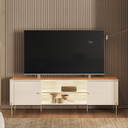 Mesa TV Brasilia White/Canela