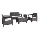 Set patio ferrara comfort y cooler table wengue