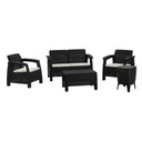 Set patio ferrara comfort y cooler table wengue