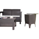Set patio ferrara comfort y cooler table wengue