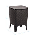 Set patio ferrara comfort y cooler table wengue
