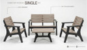 Set patio portillo 4 pc